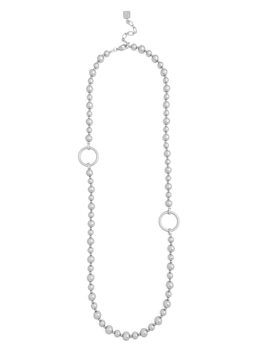 Circle Charm Long Necklace